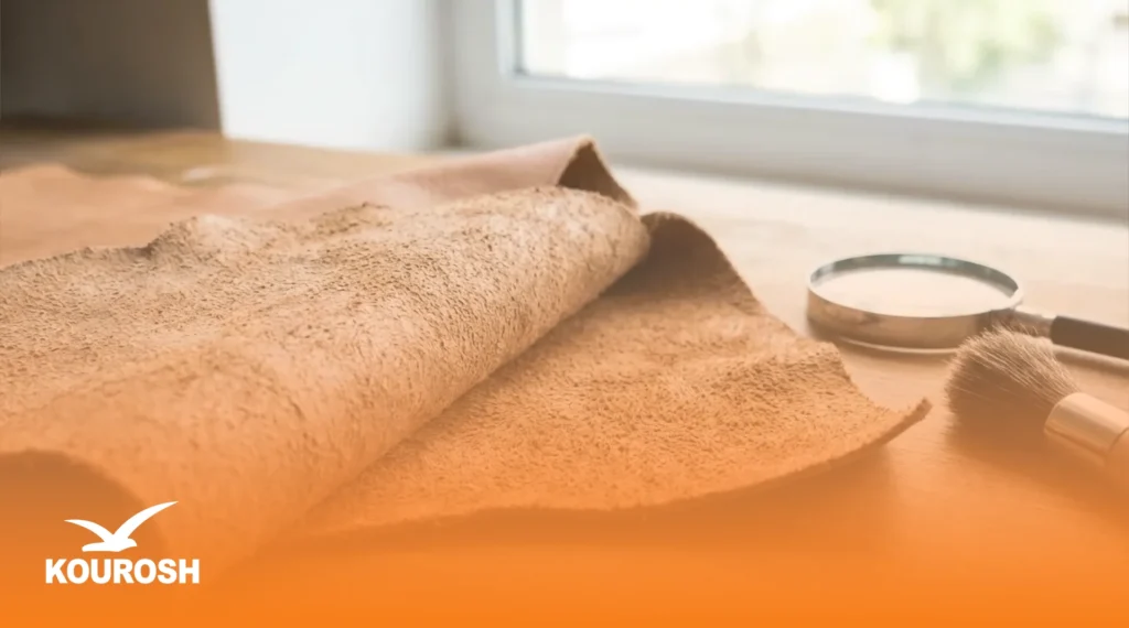 بررسی لایه پشتی و پرزهای چرم