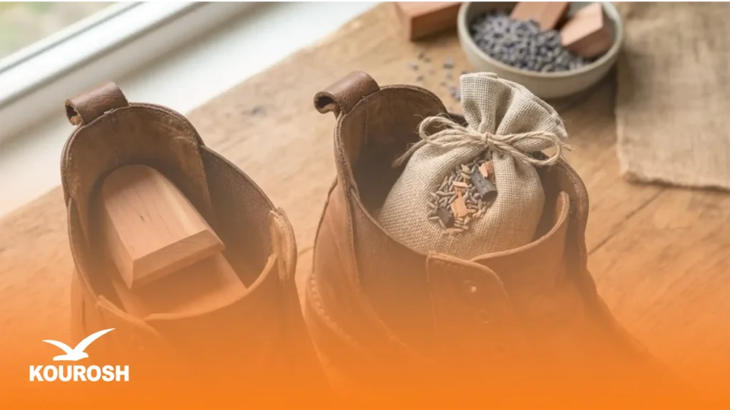 استفاده از بوگیرها و مواد طبیعی برای رفع بوی کفش چرمی